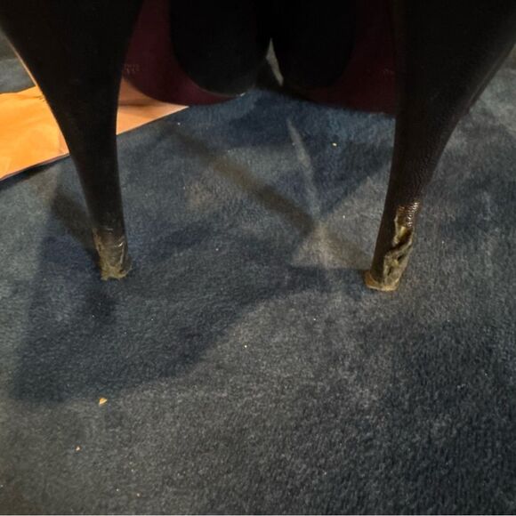 1990s Miu Miu Black High Heels. Size 41 - Picture 12 of 15